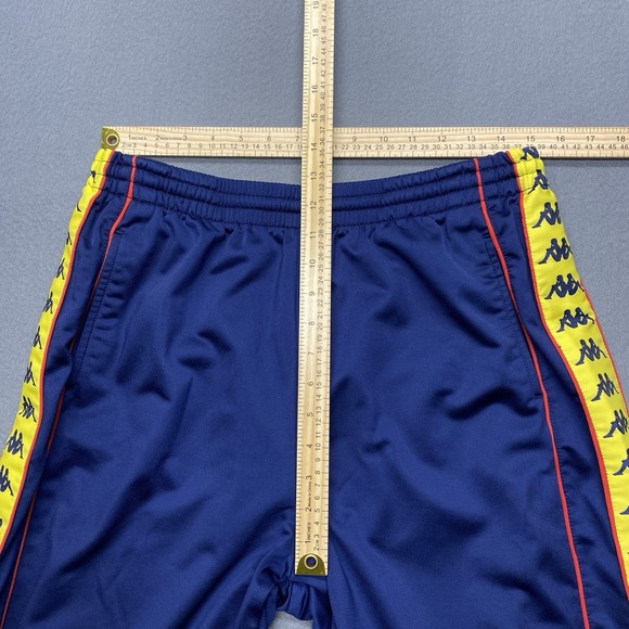 Vtg Kappa Track Pants Mens XL Side Logo Buttons Y2K Baggy Hip Hop 90s Silky - Picture 4 of 9